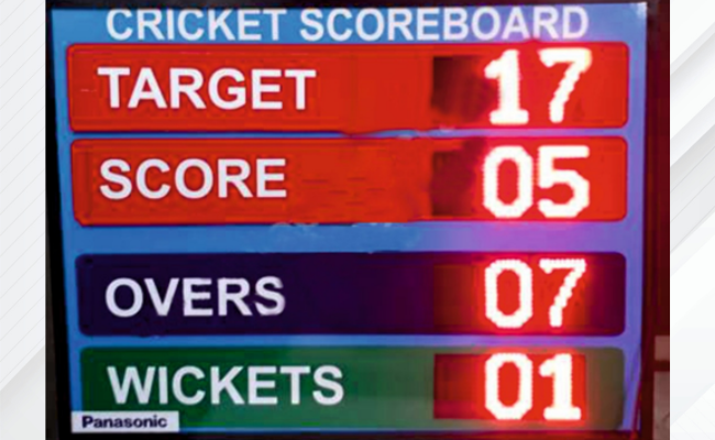 electronic scoreboard