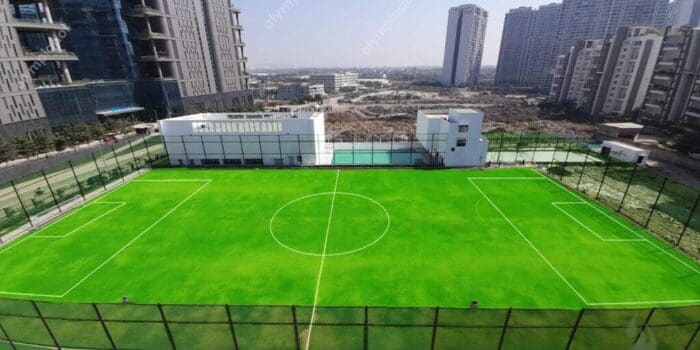 natural grass football ground