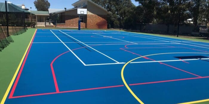 synthetic multi sports court