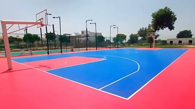 PP Tiles basketball court