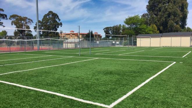 Artificial Grass Volleyball Court
