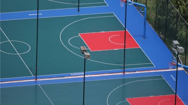 Synthetic Basketball court