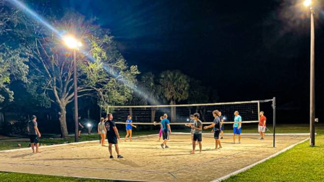 Volleyball Court Lights